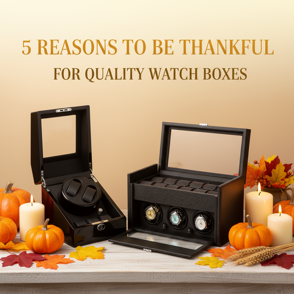 5 Reasons Watch Enthusiasts Are Thankful for Quality Watch Boxes
