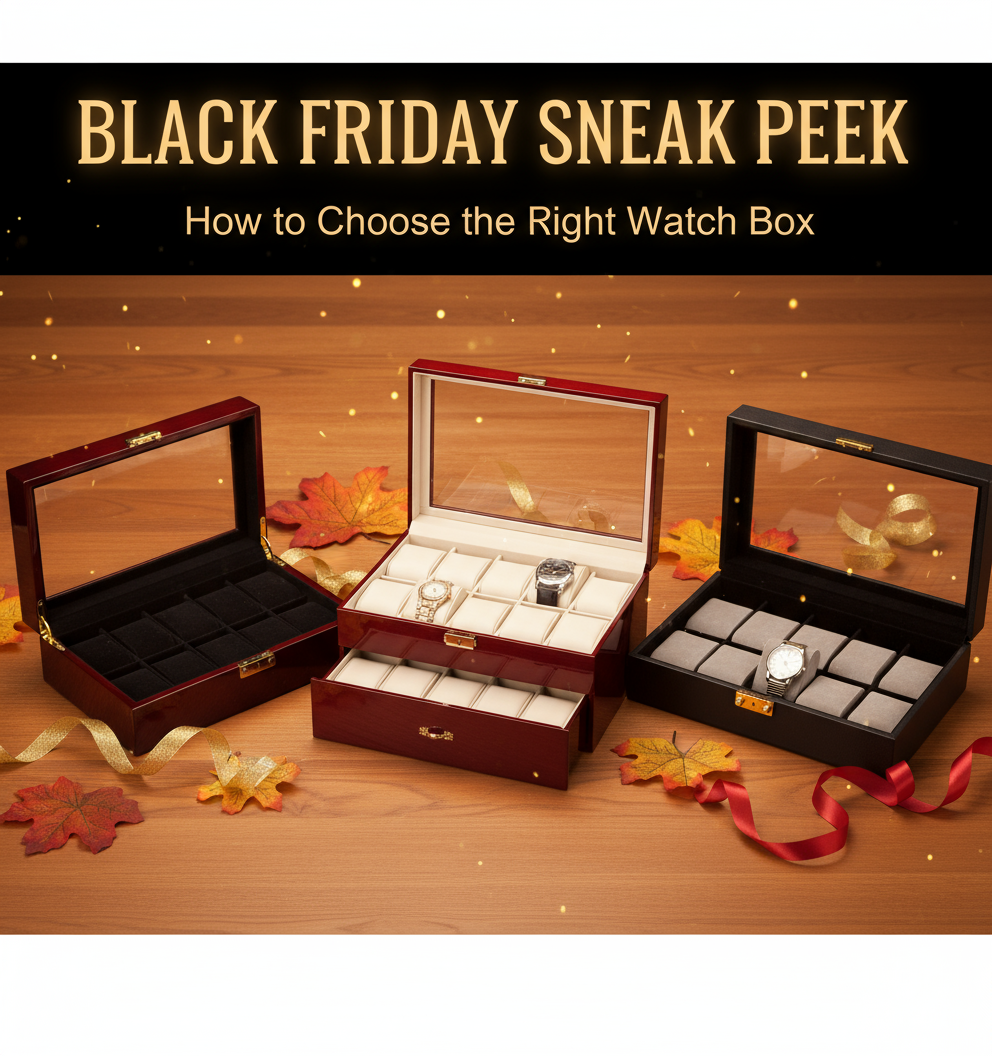 Black Friday Sneak Peek: How to Choose the Right Watch Box Before the Big Sale