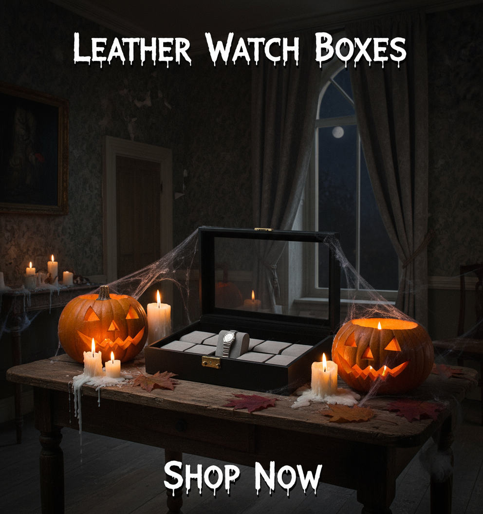 Leather Watch Boxes - Horror Handwriting