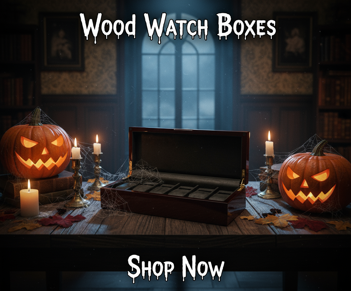 Wood Watch Boxes - Horror Handwriting