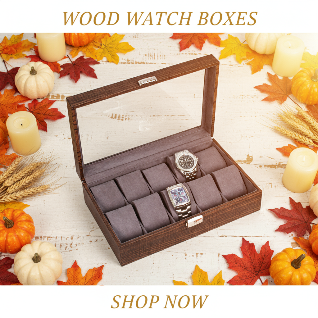 Wood Watch Boxes Thanksgiving