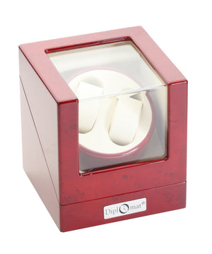 Diplomat Rosewood Double Watch Winder - Watch Box Co. - 2