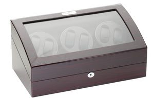 Diplomat Ebony Wood Six Watch Winder - Watch Box Co. - 2