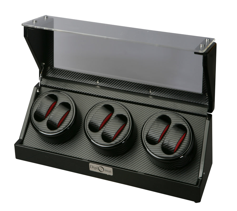 Diplomat Race Edition Six Watch Winder - Watch Box Co. - 1