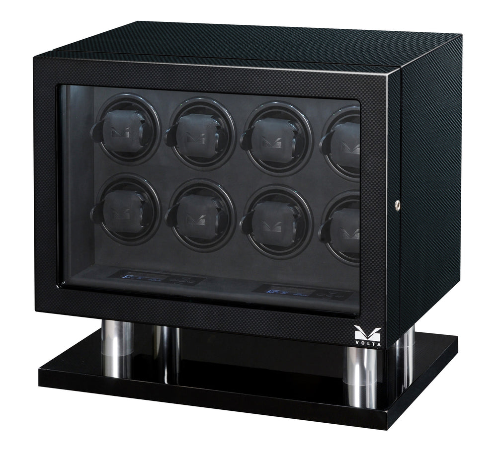 Volta Carbon Fiber Eight Watch Winder - Watch Box Co. - 1