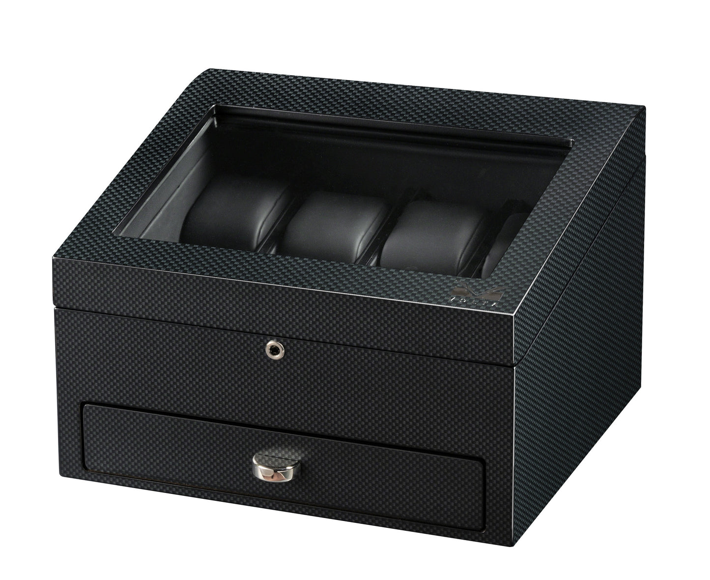 
                  
                    Volta 8 Carbon Fiber Watch Box With Extra Storage Compartment - Watch Box Co. - 2
                  
                