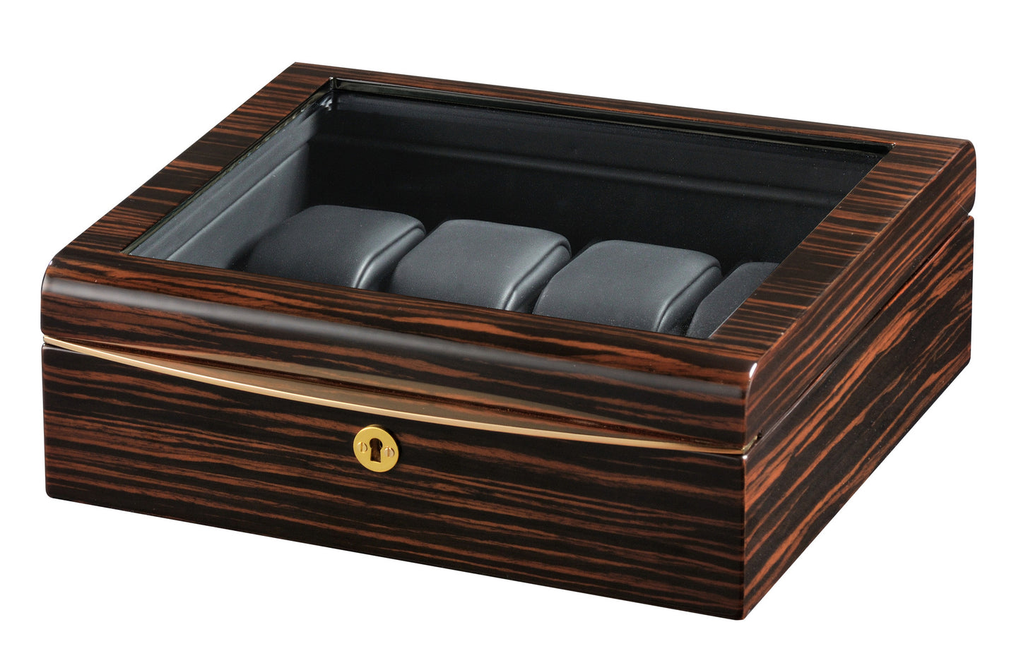 Volta Ebony Wood Watch Case w/ Black Interior - Watch Box Co. - 2