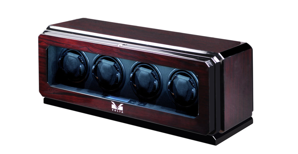 Volta Dark Rosewood Four Watch Winder - Watch Box Co. - 1