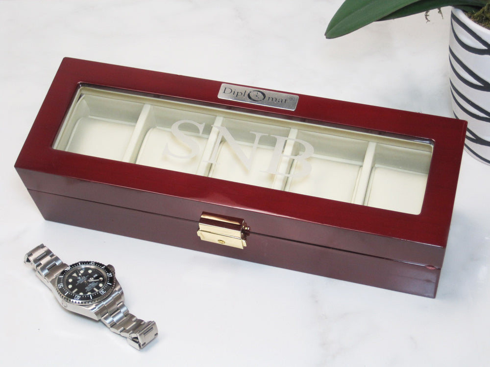 
                  
                    (5) Glossy Rosewood Watch Box - Watch Box Co. - 3
                  
                