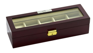 (5) Glossy Rosewood Watch Box - Watch Box Co. - 2