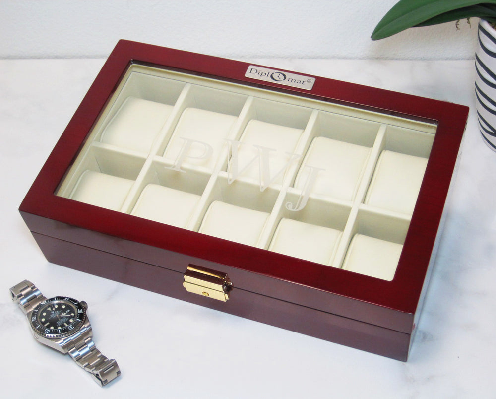 
                  
                    (10) Diplomat RoseWood Watch Box - Watch Box Co. - 3
                  
                