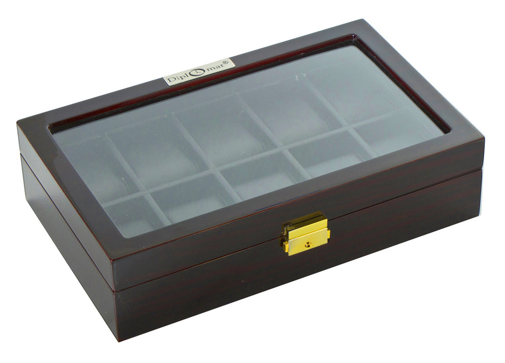 
                  
                    (10) Diplomat Ebony Wood Watch Box - Watch Box Co. - 2
                  
                