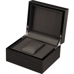 Single Black Mahogany Wood Watch Box - Watch Box Co. - 2