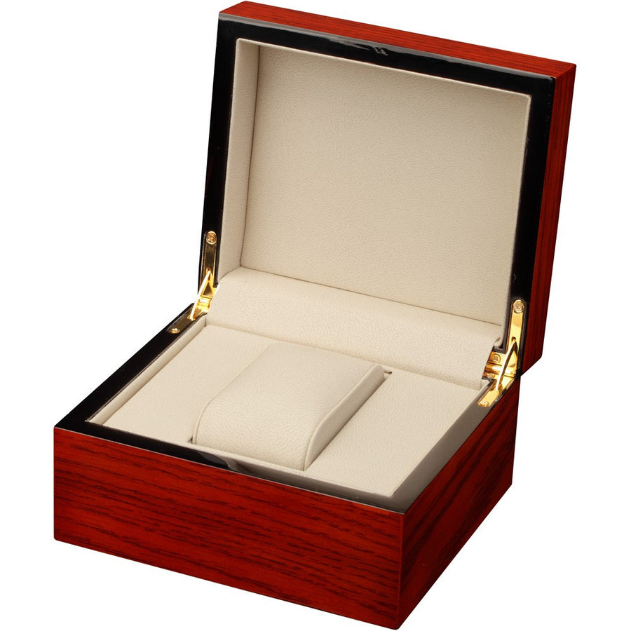 Single Mahogany Wood Watch Box