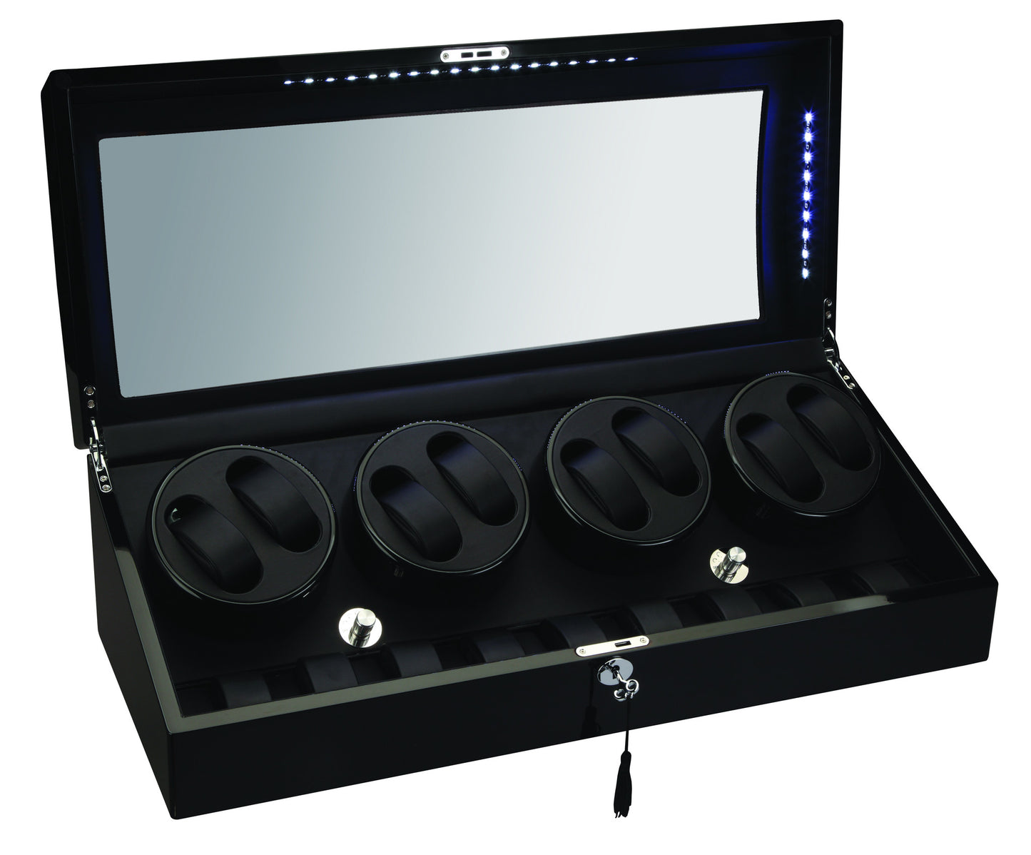 
                  
                    Diplomat Black Edition Eight Watch Winder with LED's - Watch Box Co. - 1
                  
                