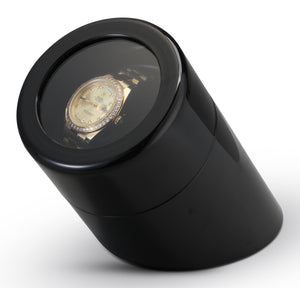 Diplomat Modern Single Watch Winder – Black Piano Finish by Watch Box Co.