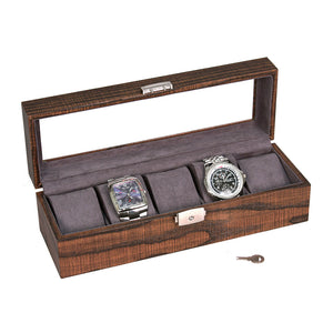 5 Wood Grain Watch Box