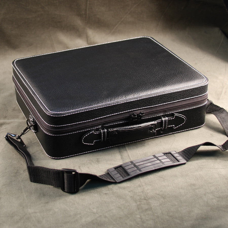 (26) Black Leather Watch Travel Case - Watch Box Co. - 1